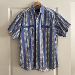 90s Blazer Frienze men’s short sleeve button down shirt